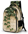 Trailing Ivy On Brick Wall Print Backpack For Everyday Carry Unisex Large Capacity Daypack Durable Polyester With Smooth Zipper