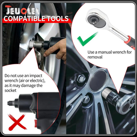 Guidelines for All In One 12 Piece Wheel Locking Nut Key Kit For Mercedes Benz Vehicles with manual wrench emphasis