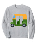 Hella Cool Auto Rickshaw Costume Sweatshirt For Men Women And Kids Classic Fit Black Graphic Pullover with graphic design