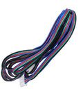 Colorful wires of Boss Grade Motor Extension Cord Male To Female XH254 4P Connector Two Meter Extruder Cable for RC Drone.