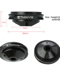 Bicycle Stem Headset Top Cap Mount For Garmin Edge GPS Bike Computer, aluminum alloy, size 14mm x 36mm, various angles shown.