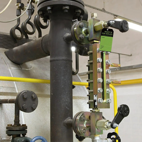 Ready For Service Tag Set 50 Pack 3x5 3/4 Inch Wire Grommet Repair Tags For Equipment Black And Green Color Code Tags For Production Status Required Examination And Maintenance In The Shop Cardstock on industrial valve
