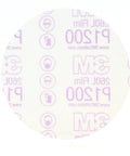 Stikit Finishing Film Abrasive Disc 260L P1000, 6 Inch Aluminum Oxide Disc, Tear-Resistant Film, Text Printed Side