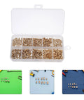 Huge 500 Pc Brass Knurled Insert Nut Assortment Kit With M2 M2.5 M3 Sizes For 3D Printing And DIY Plastic Builds Providing Rock Solid Vibration Proof Heat Resistant Fasteners Perfect For Pro Level Projects That Need Heavy Duty Retention. Brass insert nut assortment in plastic storage case, M2 M2.5 M3