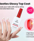 HEMA Free Gel Polish Set With Base Coat And Top Coat For Sensitive Nails White Gel Nail Polish 15ml UV LED Soak Off Gel Kit