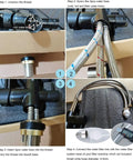Installation steps for Boss Level Heavy Duty Commercial Style Kitchen Sink Faucet With Single Handle Pre Rinse Sprayer