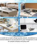 F-82 Twin Mustang 1:48 Scale Model Kit in living room display, silver-gray plastic model for WWII aviation enthusiasts and collectors.