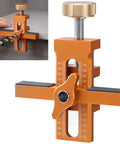 Badass Cabinet Door Mounting Jig With Adjustable Aluminum Clamp And Rock Solid Steel Rods For Dead Nuts Hinge Alignment, featuring ergonomic design.