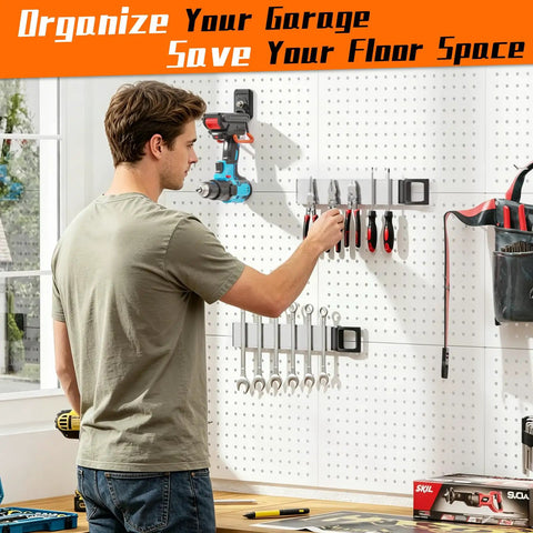 Double Sided Heavy Duty Magnetic Tool Holder 12 Inch Rust Resistant Magnetic Bar With Quick Release Handle Dual Magnetic Tool Organizer