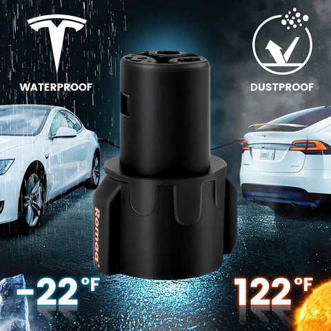 J1772 To Nacs Ev Charging Adapter For Tesla Model 3 Y X S Max 60 Amps with waterproof and dustproof design.