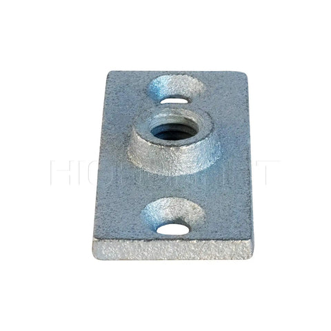 Ceiling Flange Hanger Plate For Three Eighths Inch Threaded Rod Not Pipe DIY Friendly Plumbing And Industrial Decor Galvanized Iron