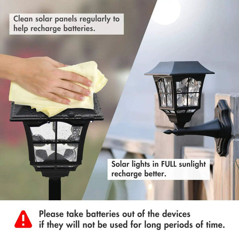 Cleaning solar light panel for Solla NiMH AA Rechargeable Battery Pack 1000mAh Anti Leak For Solar Garden Lights