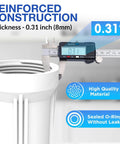 Reinforced construction of Whole House Water Filter Housing Inline 10 Inch Sediment Filter with 3/4 Inch NPT Inlet Outlet