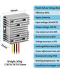 Heavy Duty DC To DC Voltage Converter Regulator Step Down From 36V Or 48V To 12V At 20 Amps 240 Watts with aluminum heat sink and dimensions.