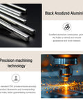 Black anodized aluminum rods and precision machining for Finderscope Dovetail Mount Plate For Telescopes Universal Rail Base support.