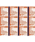 TempRite 160F Dishwasher Test Labels 24 Pack Waterproof Single Use Temperature Indicator With Blue to Orange Color Change