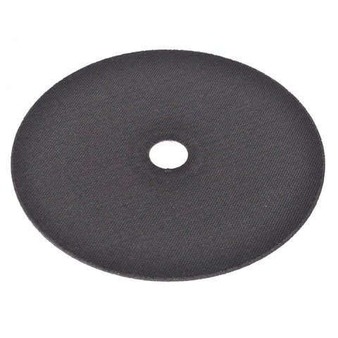 Single black disc from Six Inch Cut Off Wheel Set 0.045 Inch Thick Seven Eighths Inch Arbor 100 Pack For Metal And Stainless Steel Cutting Discs