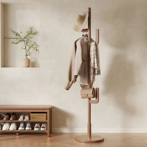Cactus Style Solid Wood Coat Rack
