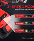 18V Brushless Cordless Impact Wrench Serving Up 1106 FT Lbs Of Killer Torque with 3-speed mode settings and torque display.