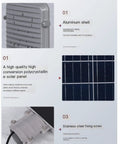 Damn Good Outdoor Solar Wall Light With Remote Control waterproof aluminum shell and solar panel for yard and garden use.
