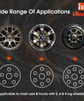 Heavy Duty Hub Removal Tool Wheel Bearing Puller 5 Lug 6 Lug 8 Lug threaded stud extractor for various wheel types.