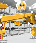 Forklift Jib Boom Crane With Adjustable Tilt 6600 Lbs Capacity showcasing telescopic boom, strong fork compatibility, and safety features.