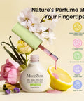 Plant-based gel nail polish with flowers and lemon, Gel Nail Polish Kit With P Plus 30F UV Light Lamp For Home DIY Mani, Cordless Handheld Dryer