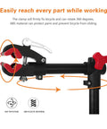 Bike Repair Stand Height Adjustable Work Station With 360 Degree Rotating Clamp and Quick Release Mechanism