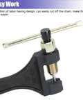Motorcycle chain breaker tool (CILOYU) with T-handle, black body, brass screw for 420–530 chains.
