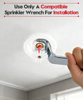 Top Tier Two Pack Pendent Fire Sprinkler Heads Built Hella Solid Featuring Half Inch Npt American Threads For Straightforward Residential Or Commercial Jobs Ul Cul Fm Certified Gear You Want, installation with compatible wrench.