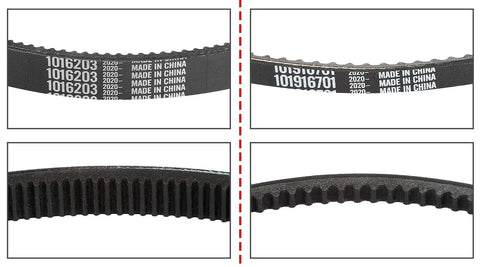 Clutch Drive Belt And Starter Generator Belt Kit For Club Car DS 1997 Up And Club Car Precedent 2004 Up with OEM numbers visible