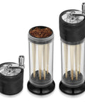3-In-1 Hand Crank Spice Grinder Roller Crusher Filler For Flower Buds Milling And Grinding With Magnetic Lid And Storage No-Fuss Fill System Durable Zinc Alloy Top Save Time And Keep It All In One Unit