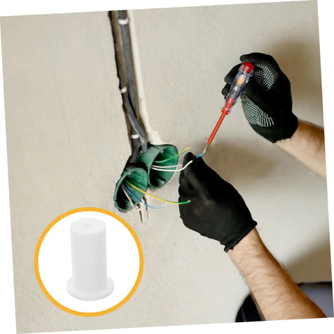 Premium Silicone Antenna Protectors And Wall Hole Plugs For Seamless Drywall Cable Routing. white silicone plug for drywall cable hole