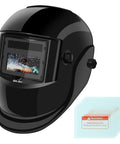 Auto Darkening Welding Helmet With True Color Wide View Screen Solar Battery Powered Two Arc Sensors Zero Point One Millisecond Response Time Shade Nine To Thirteen For SMAW MIG TIG And Grinding Workhorse Pro Gear with protective film sheets