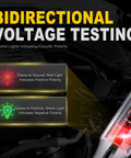 5-90V Digital LED Circuit Tester With Voltage Display Auto Bidirectional Light Tester Extended Spring Wire And Probe For Cars Trucks RVs And More Easy Read Electrical Voltage Checker For Vehicle Troubleshooting, bidirectional voltage testing display