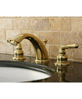 Magellan Widespread Bathroom Faucet 8 Inch Adjustable Center Polished Brass Solid Brass Construction Drip Free