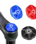 Front Fork Cap Suspension Cover Aluminum Alloy Valve Protector For Mountain And Road Bikes MTB Easy Install Durable Black Shield