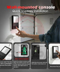DIY Friendly Wall Mounted Garage Door Opener Control Panel for 1995-2011 Models installed on garage wall.