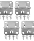 4 Pack Stainless Steel Cooler Hinges Replacement For Coleman Coolers With Screws Heavy Duty 304 Stainless Hinges That Stay Rust Resistant Easy Installation Durable Outdoor Cooler Accessory, four hinges and screws