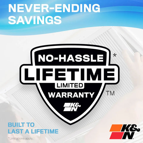 20X30X1 Washable MERV 11 HVAC Filter That Lasts A Lifetime warranty graphic
