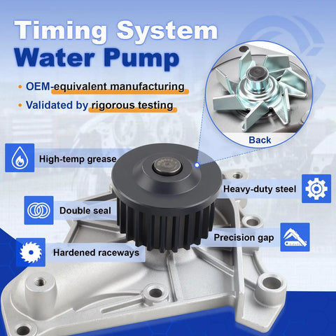 Heavy Duty Timing Belt Kit Water Pump Upgrade TBK138 Keeps Your Ride Smooth Like Butter Fits 87 To 2001 Toyota Models With Camry RAV4 MR2 Celica Solara Save Cash On Repairs And Get Top Tier Premium Quality Performance Today Reliable Simple Fast Setup. timing system water pump