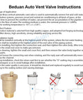Brass 3/4-inch automatic float vent valve with male-thread connection and air-release vent, front view.
