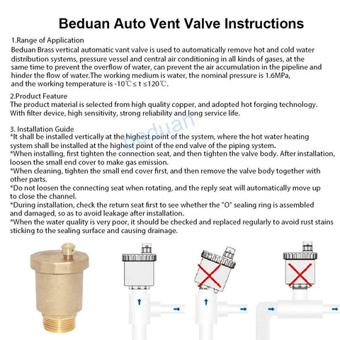 Brass 3/4-inch automatic float vent valve with male-thread connection and air-release vent, front view.