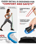 Comfort and safety features of Figure Eight Resistance Bands Set For Arms And Chest Expander Eight Shaped Loop Tubing