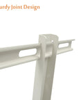 Close-up of sturdy joint design on Universal Outdoor Wall Mount Bracket for Ductless Mini Split Air Conditioner Heat Pump Systems