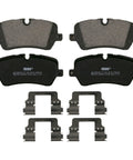 Premium Semi Metal Rear Disc Brake Pad Set OEX1692 For Range Rover Sport with five shims and debris escape design