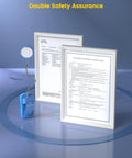 16 LED Book Light For Kids With Eye Caring Amber Mode And High CRI 95 Plus Three Color Options beside safety certificates