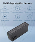 3 Pack Avata 2 Battery Set With 2150mAh High Capacity And Upgraded Two Way Three Channel Charging Hub For Avata 2 Drone showing protection features