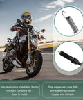 Rock Solid Universal Motorcycle Rear Brake Light Switch With M12x1.5 Threads And Heavy Duty Spring Kit shown on a bike rider.