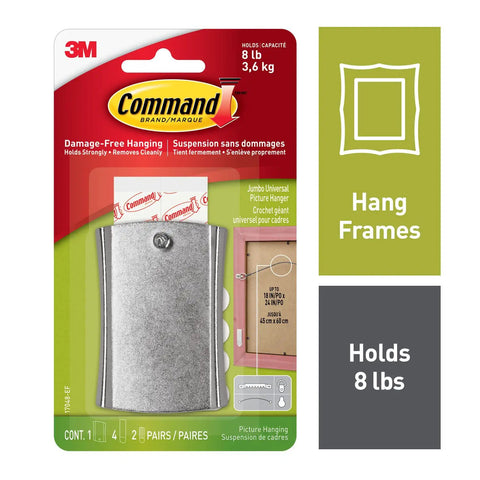 Damage Free Hanging Picture Hangers With No Drill No Tools Frame Hanger For Living Spaces Holds Up To 8 Pounds in packaging